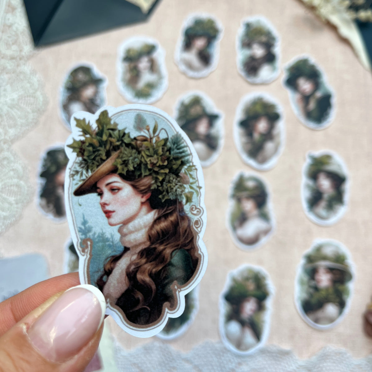 Greenery Ladies | Sticker Set mit 16 Stickern