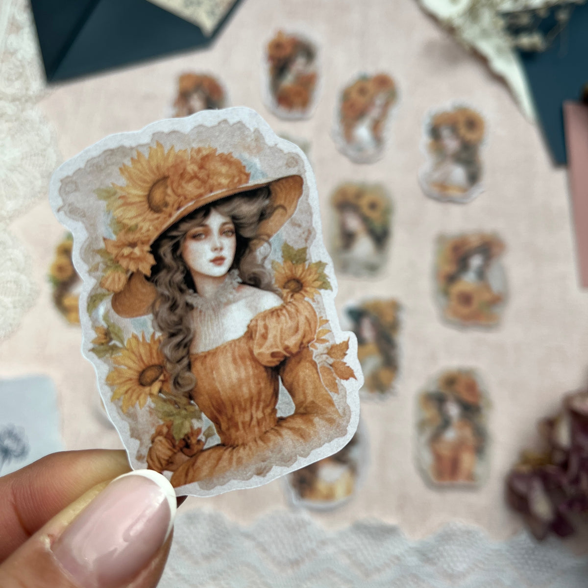 Sonnenblumen Ladies | Sticker Set mit 16 Stickern
