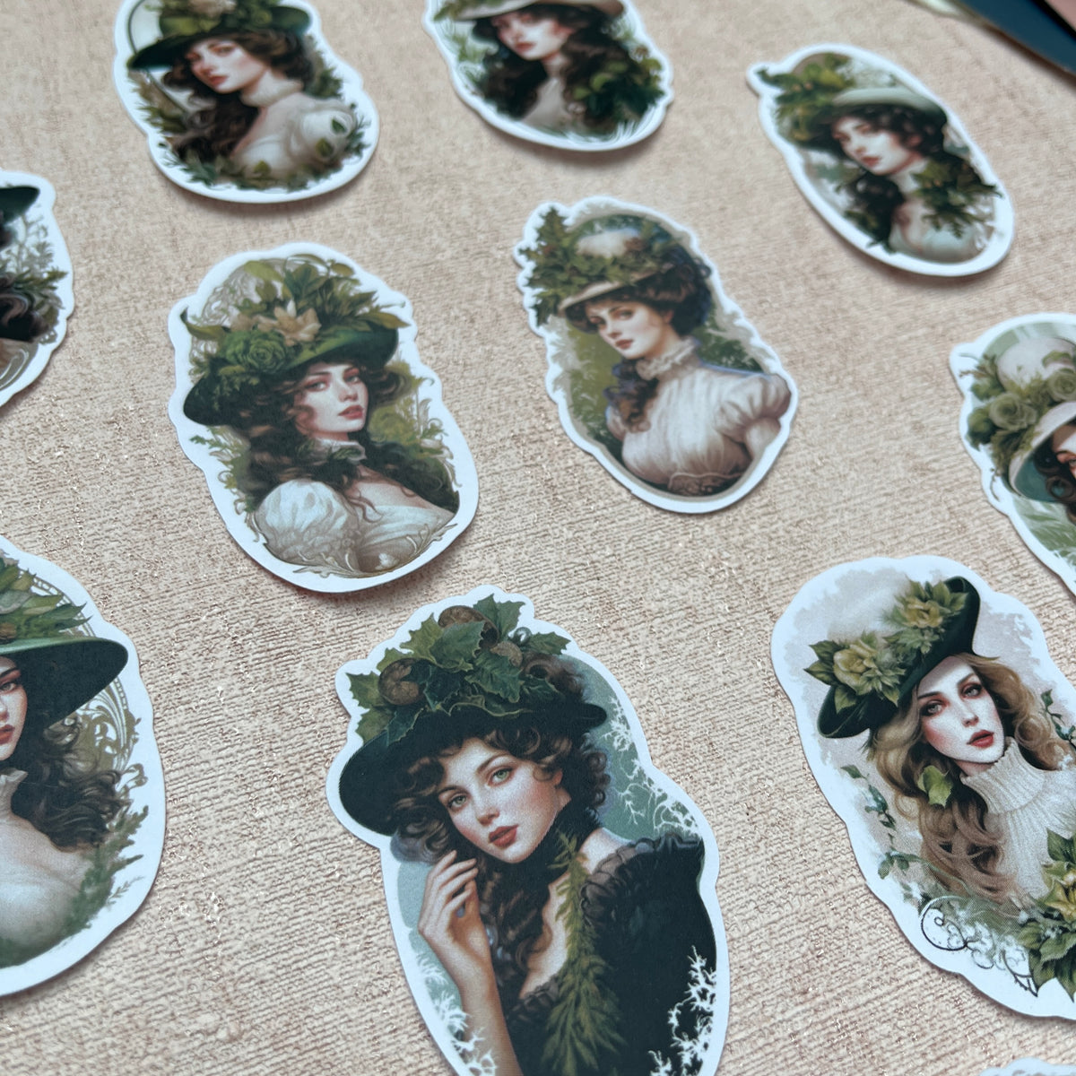 Greenery Ladies | Sticker Set mit 16 Stickern