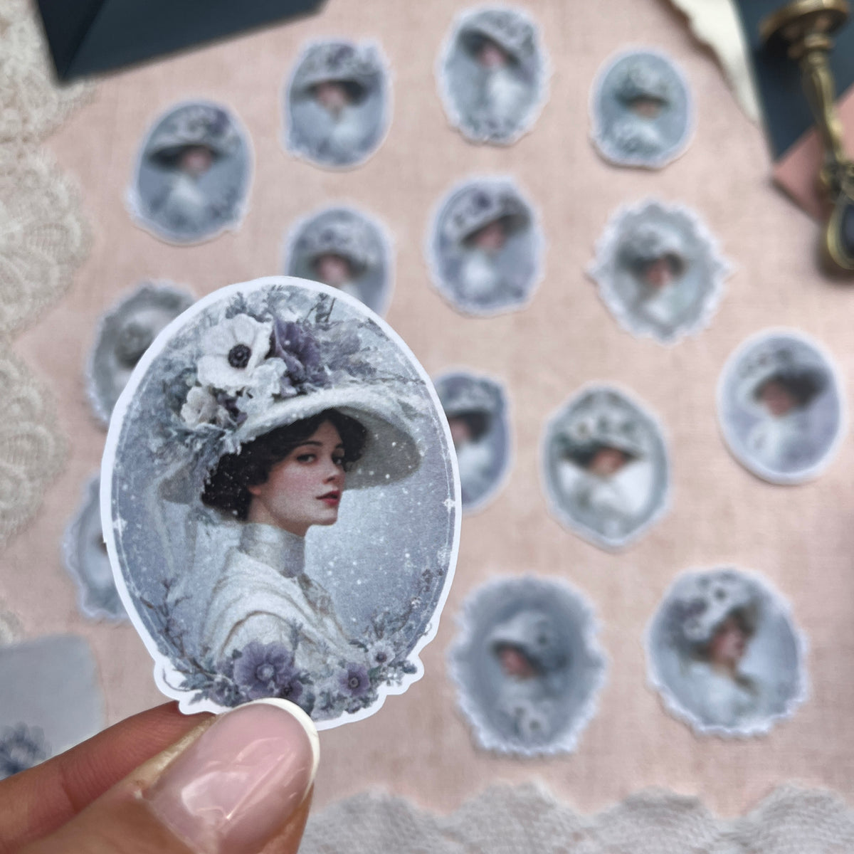 Winter Anemonen Ladies | Sticker Set mit 16 Stickern