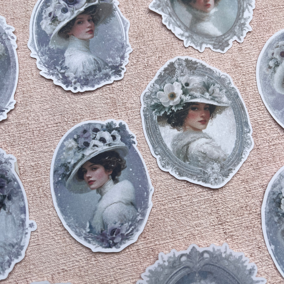 Winter Anemonen Ladies | Sticker Set mit 16 Stickern