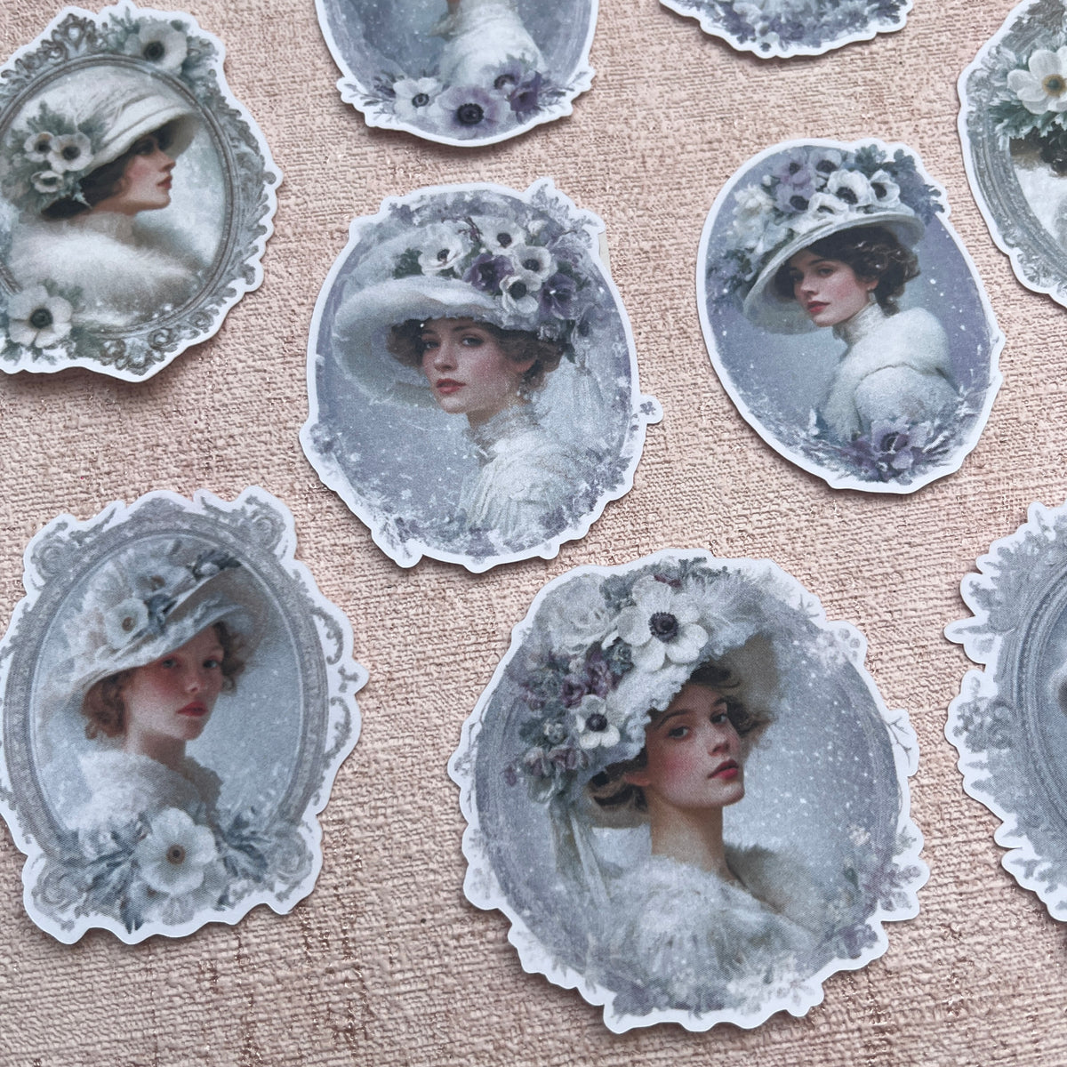 Winter Anemonen Ladies | Sticker Set mit 16 Stickern