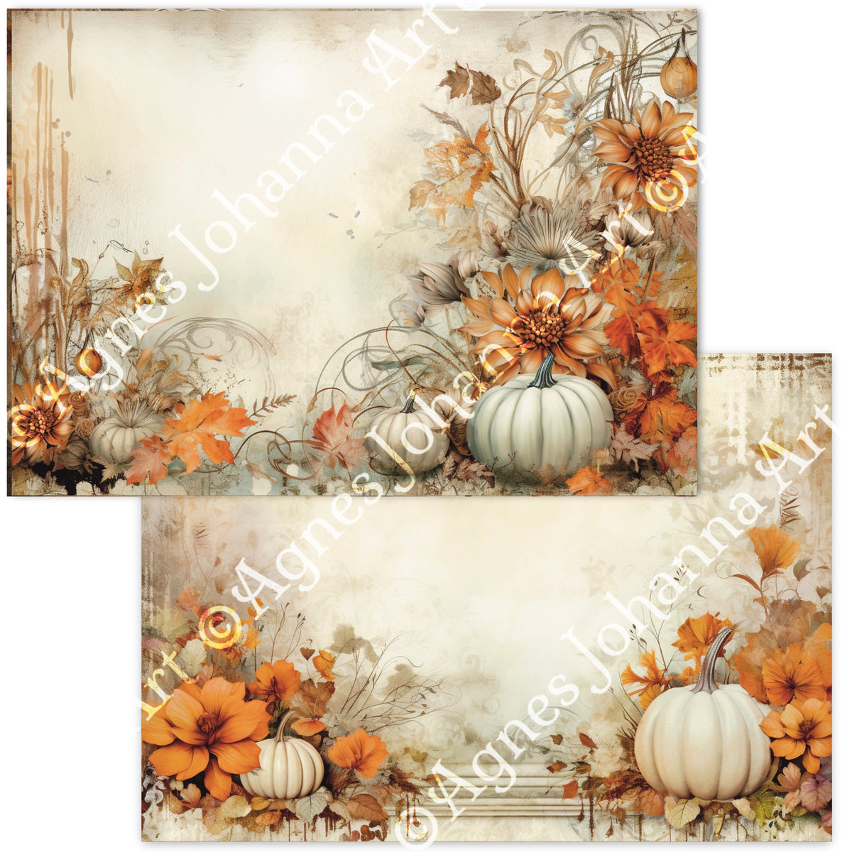 Digitales Papierset „Bohemian Herbst“ - A4 zum Ausdrucken