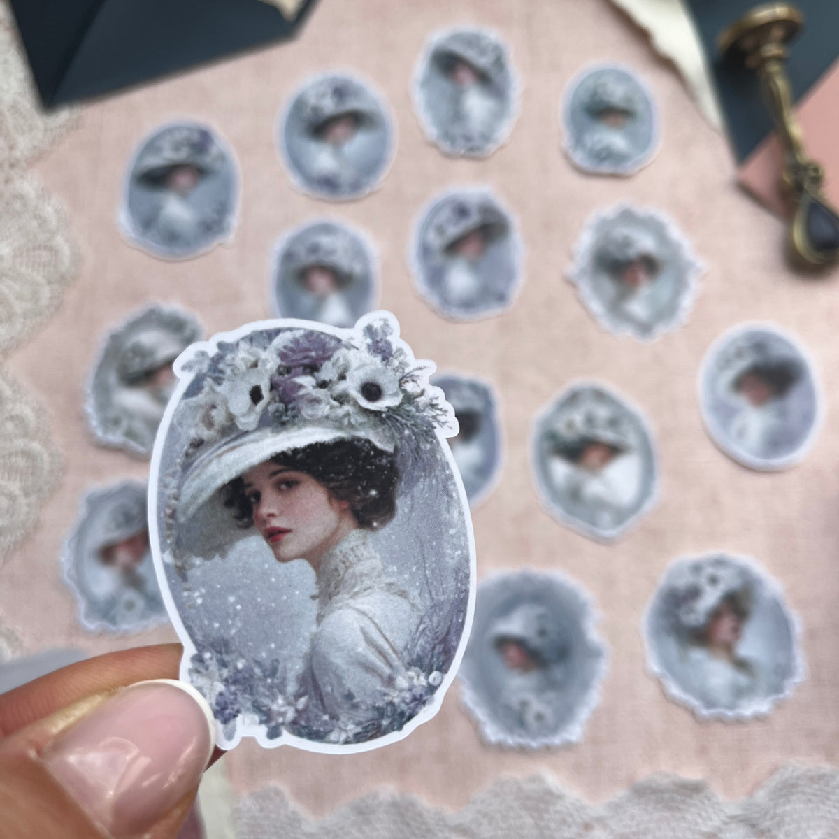Winter Anemonen Ladies | Sticker Set mit 16 Stickern