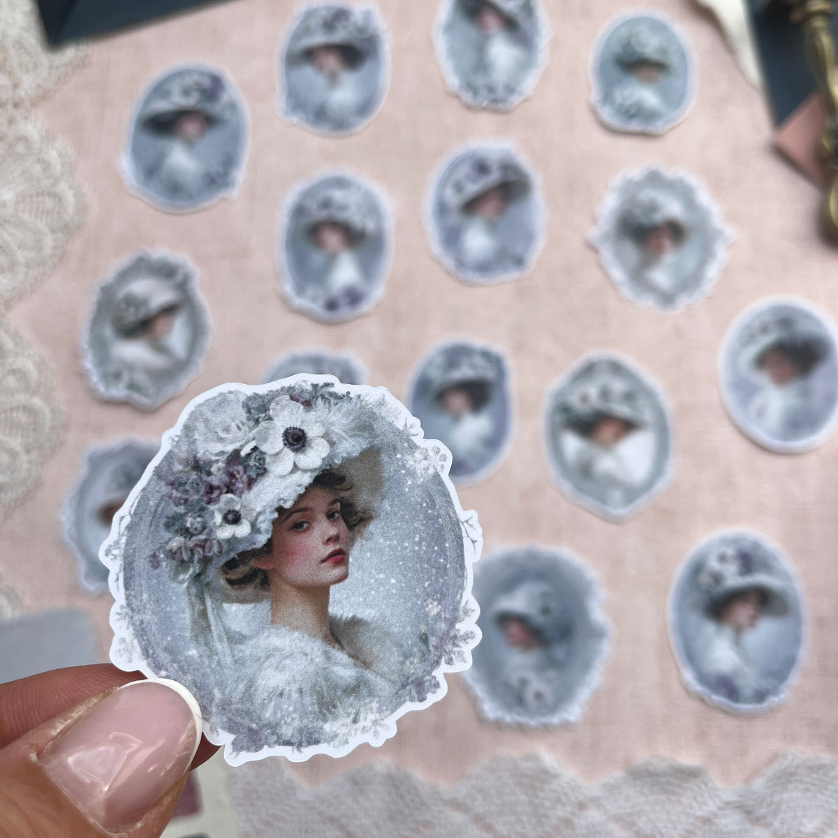 Winter Anemonen Ladies | Sticker Set mit 16 Stickern