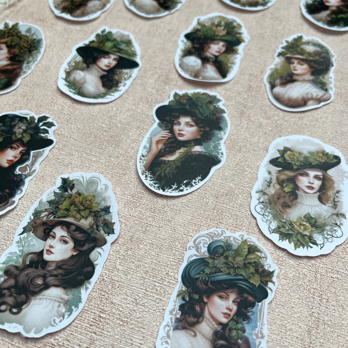 Greenery Ladies | Sticker Set mit 16 Stickern