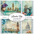 Digitales Papierset „London Trip“ - A4 zum Ausdrucken