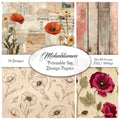 Digitales Papierset „Mohnblumen“ - A4 zum Ausdrucken