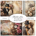 Digitales Papierset „Timeless Love“ - A4 zum Ausdrucken