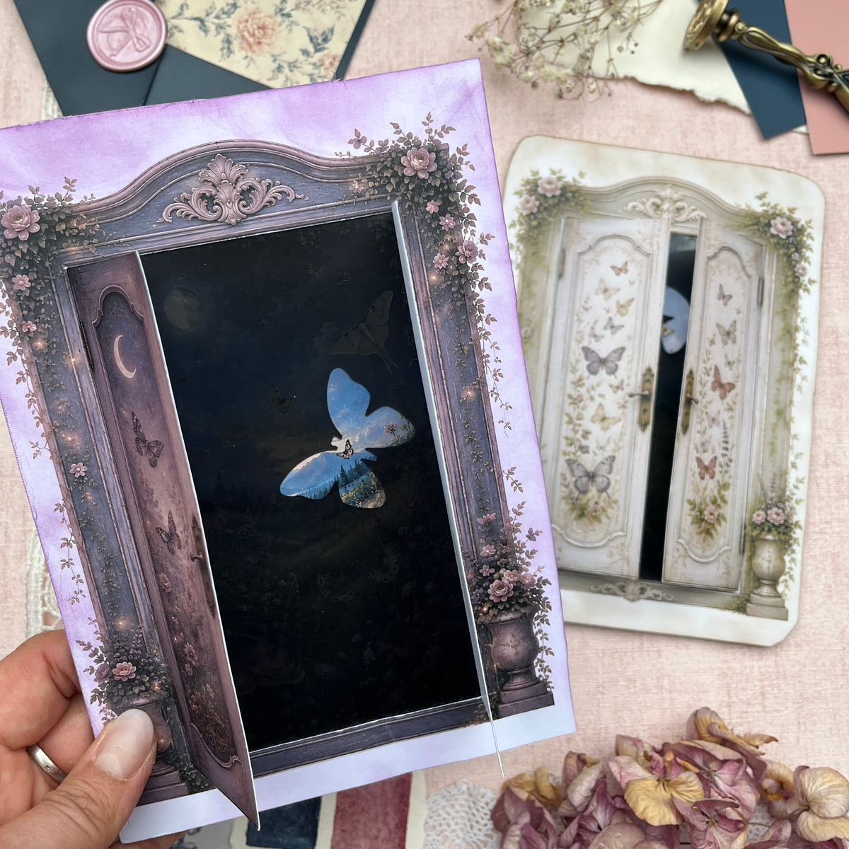 Verborgene Welten – Tanz der Flügel | Interaktives Bastelset fürs Junk Journal