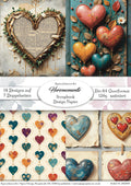 Gedrucktes Papierset "Herzmomente"