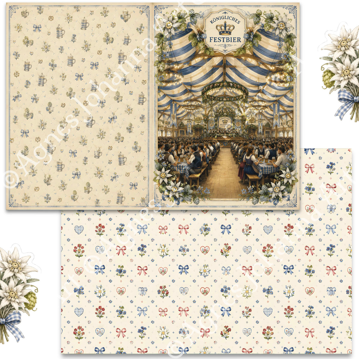 Gedrucktes Papierset "Oktoberfest"