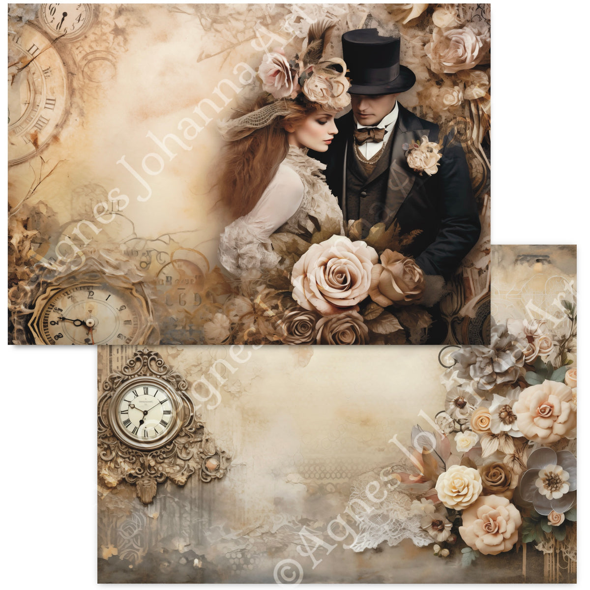 Gedrucktes Papierset "Timeless Love"