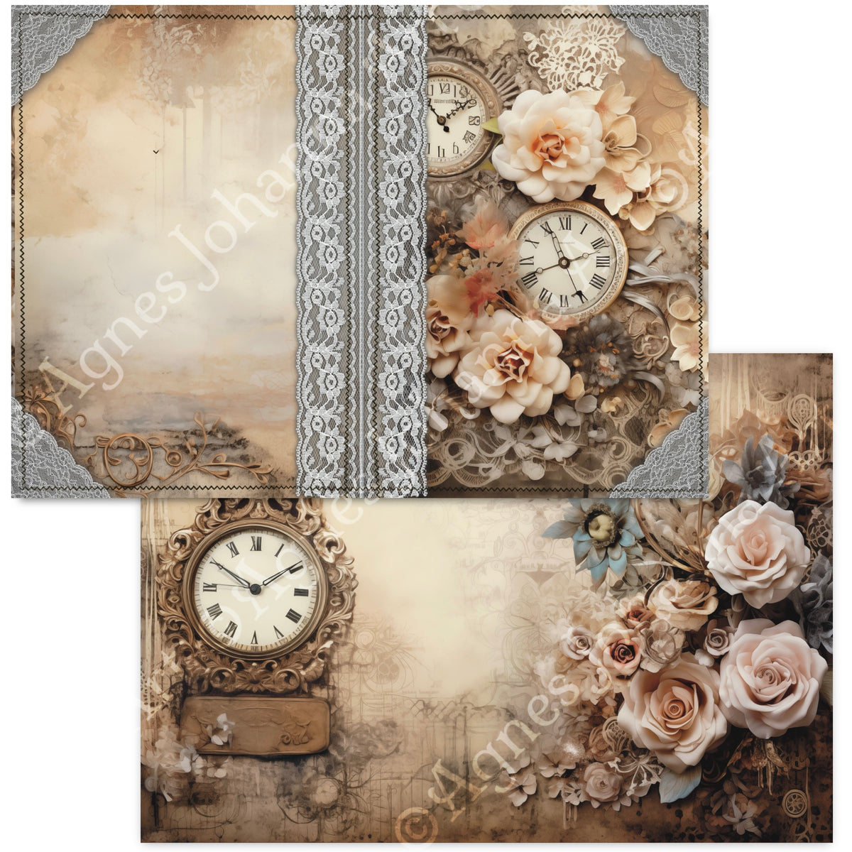 Gedrucktes Papierset "Timeless Love"