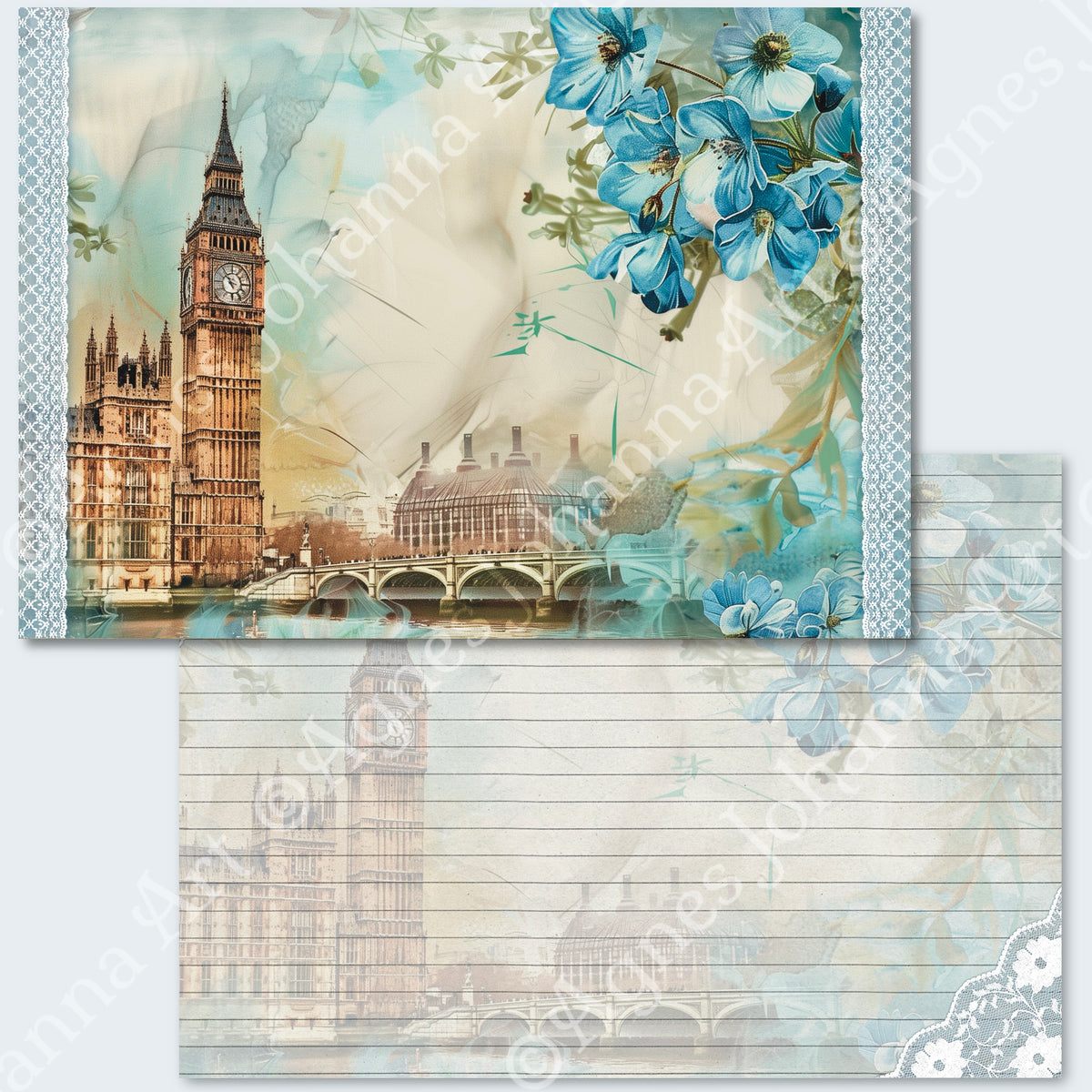 Digitales Papierset „London Trip“ - A4 zum Ausdrucken