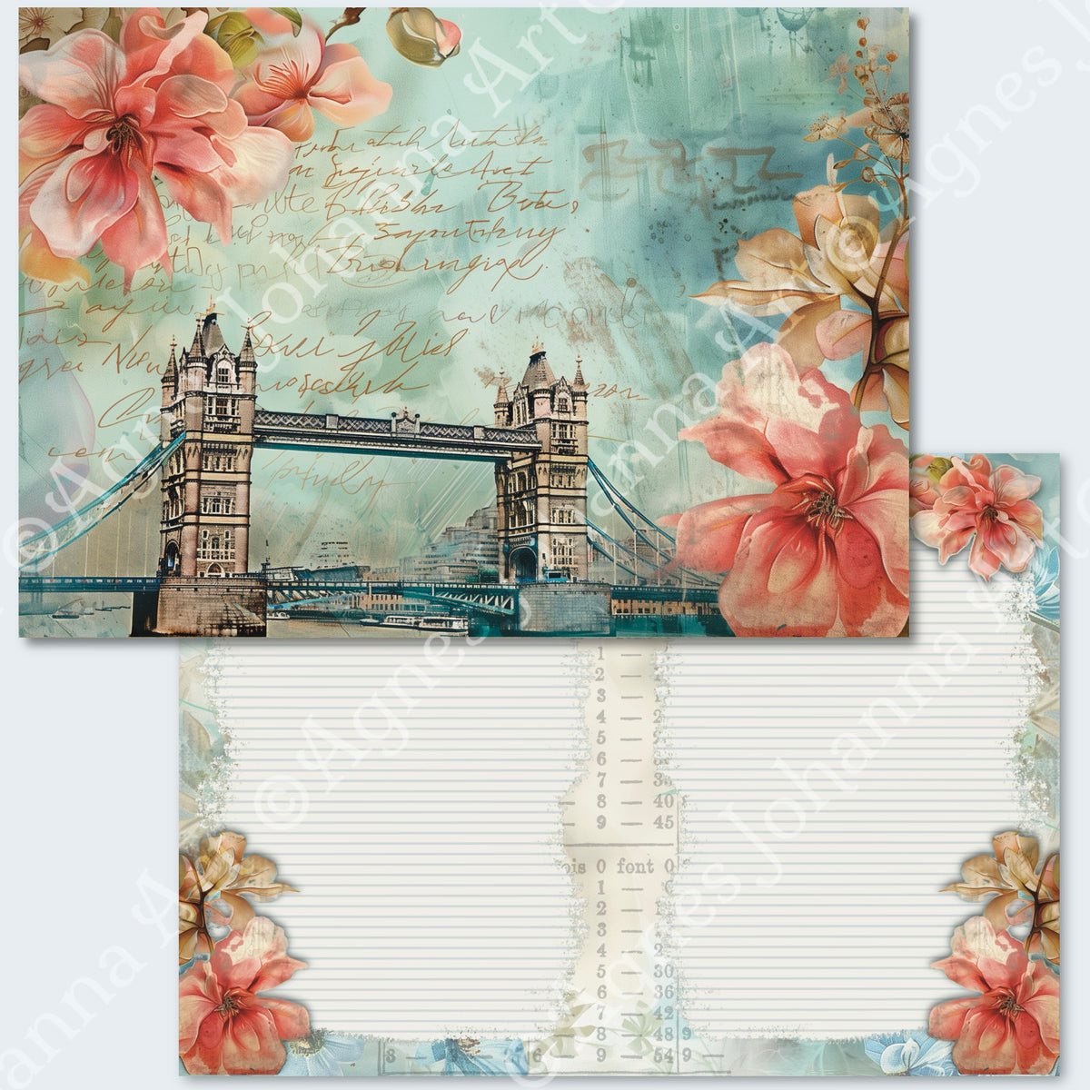 Digitales Papierset „London Trip“ - A4 zum Ausdrucken