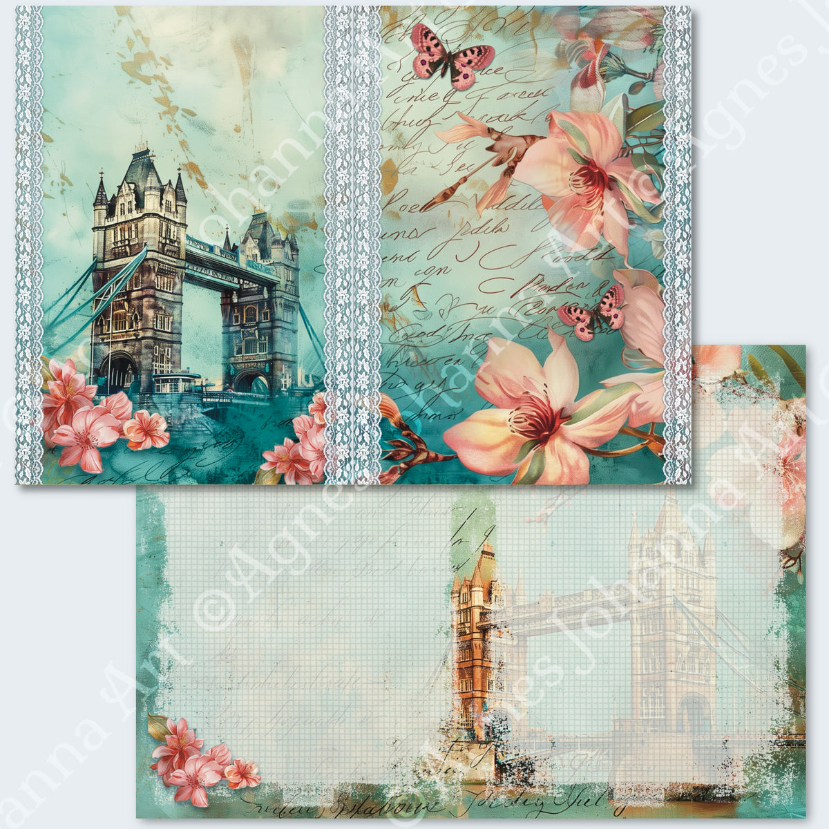 Digitales Papierset „London Trip“ - A4 zum Ausdrucken
