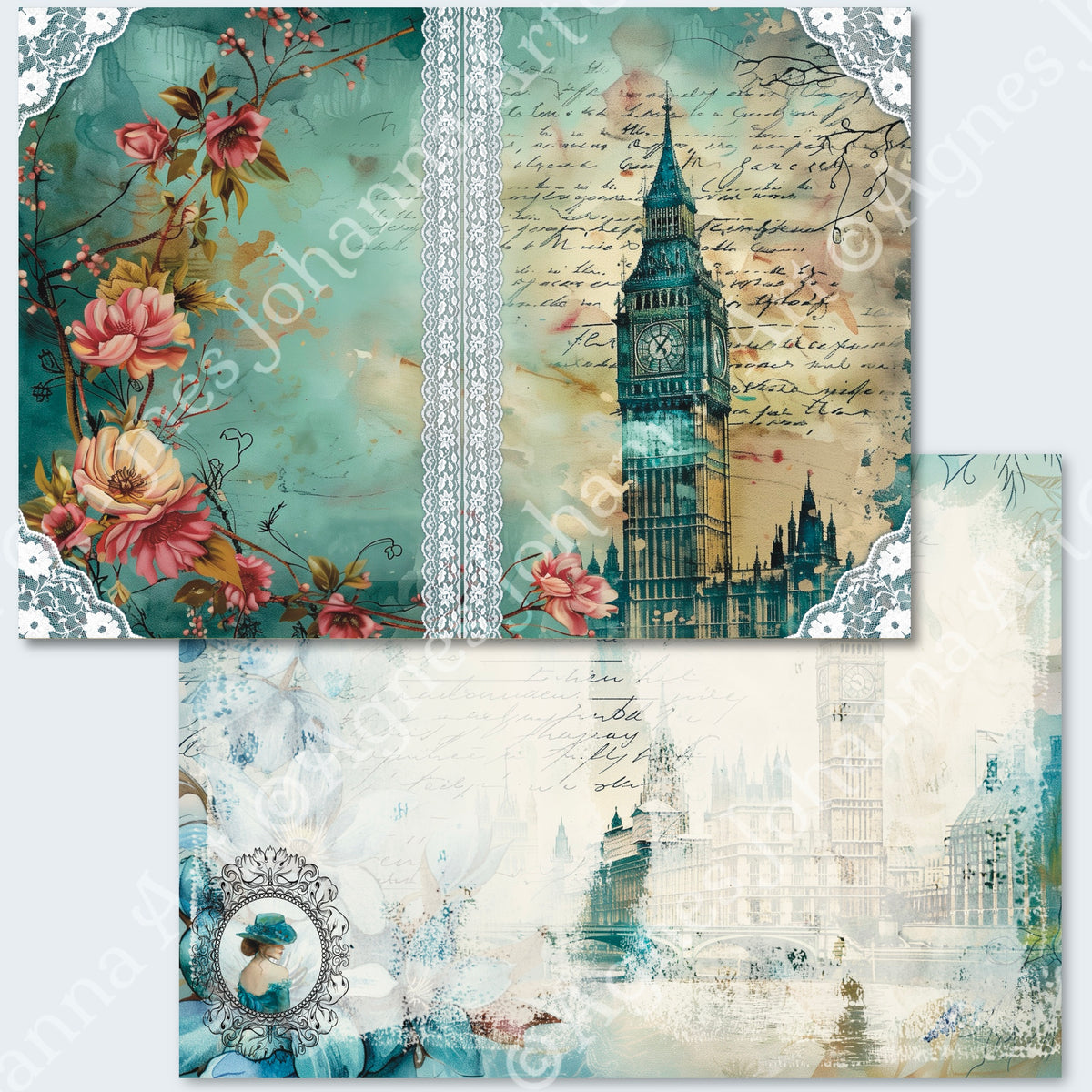 Digitales Papierset „London Trip“ - A4 zum Ausdrucken