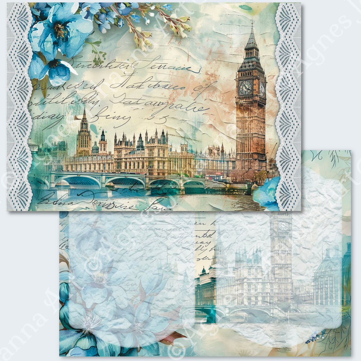 Digitales Papierset „London Trip“ - A4 zum Ausdrucken