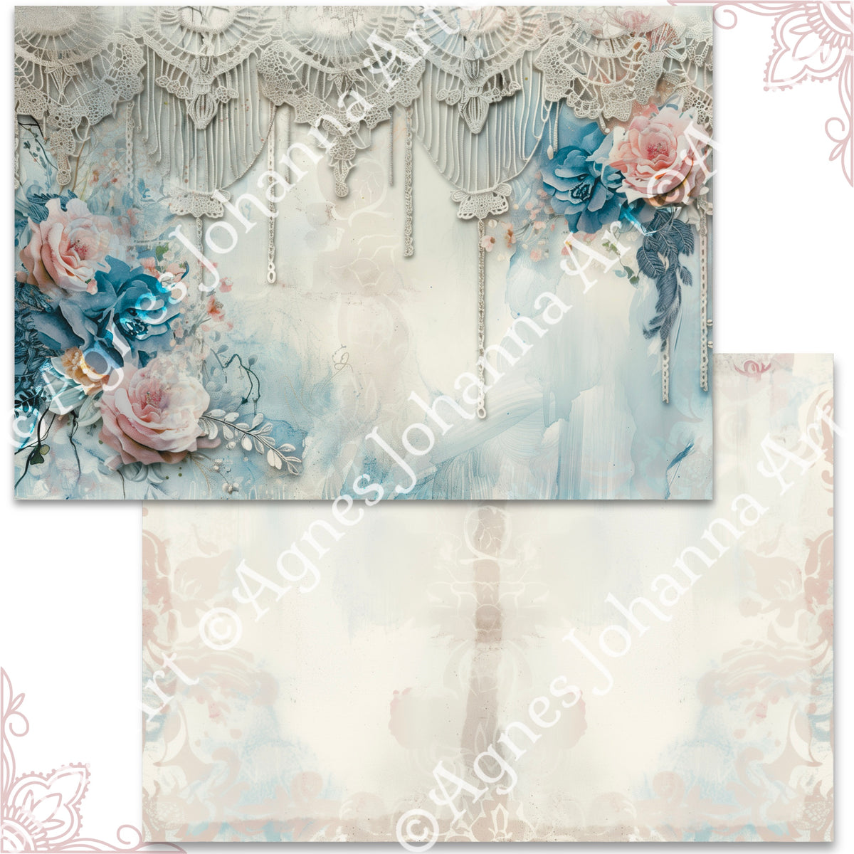 Digitales Papierset „Elegant Bohemian“ – A4 zum Ausdrucken