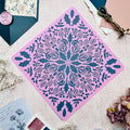 Mixed Media Schablone „Mandala Blätter“ | 22x22 cm