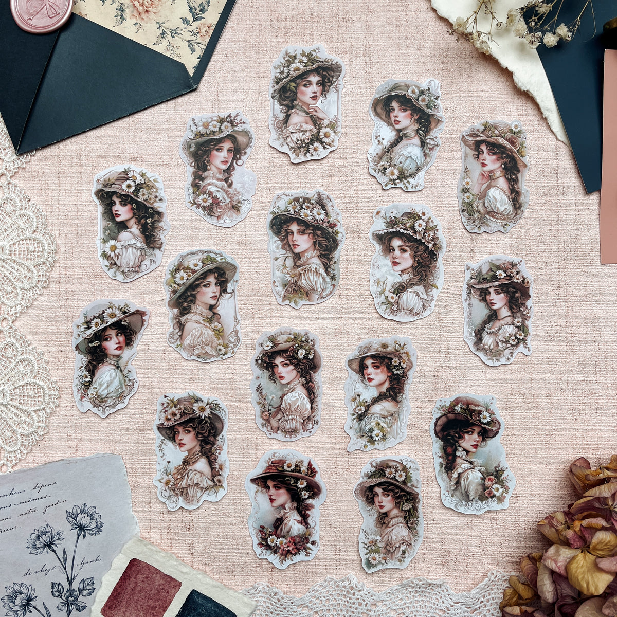 Gänseblümchen Ladies | Sticker Set mit 16 Stickern