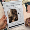 Verborgene Welten – Die vergessene Bibliothek | Interaktives Bastelset fürs Junk Journal
