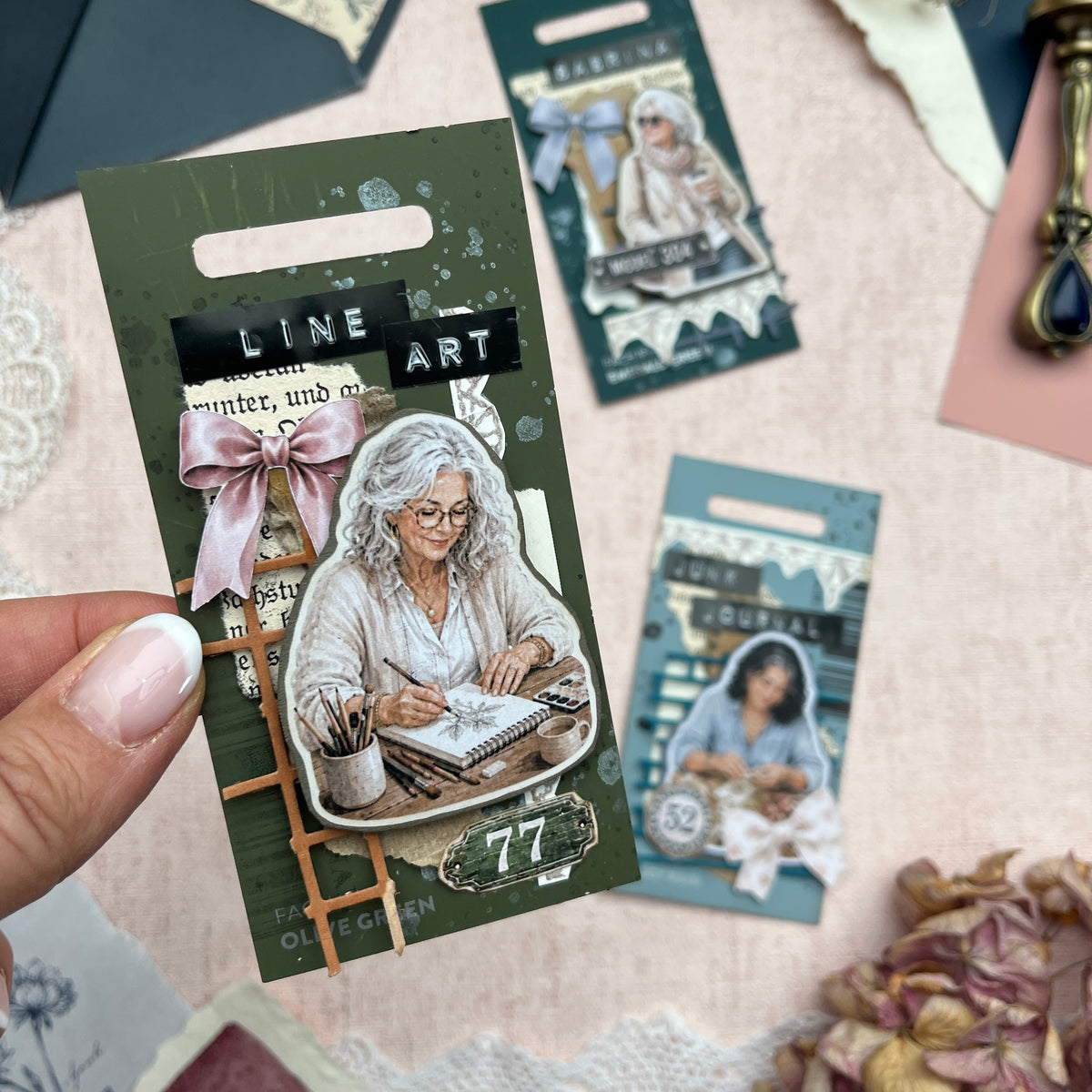 Handgefertigte Tags | 3 Unikate von Agnes Johanna Art