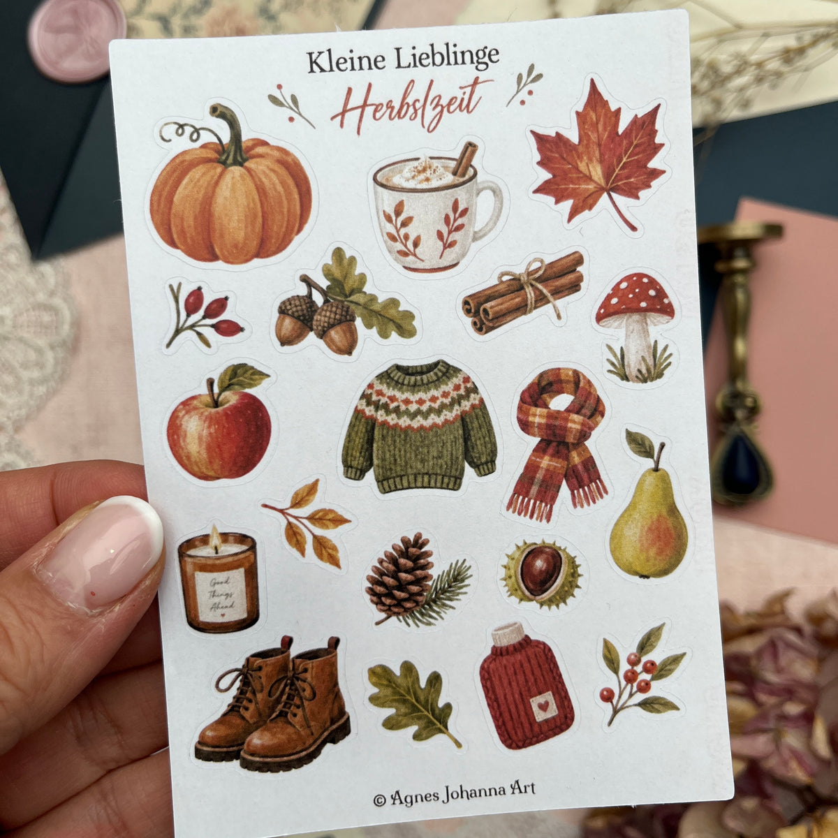 Kleine Lieblinge – Herbstzeit | Mini-Stickerbogen