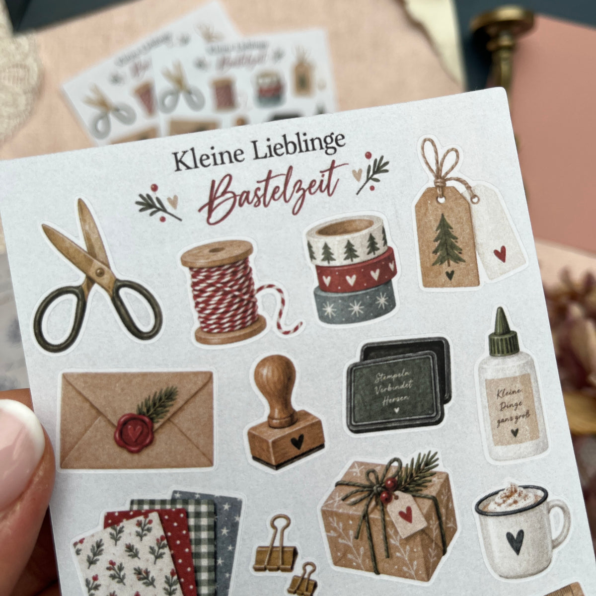 Kleine Lieblinge – Bastelzeit | Mini-Stickerbogen
