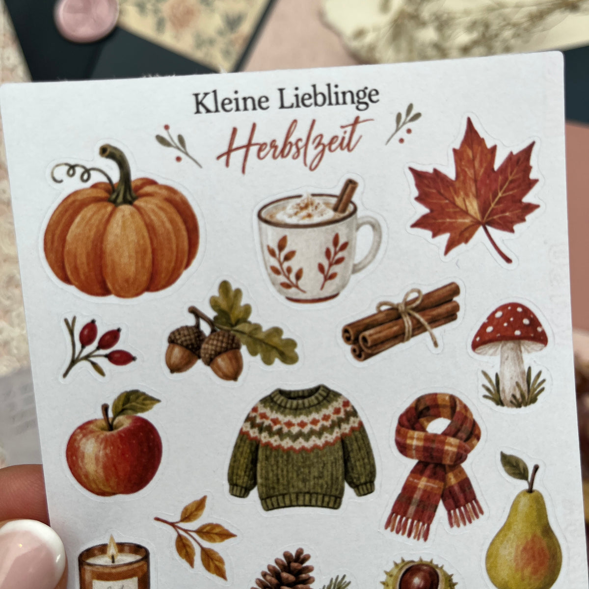 Kleine Lieblinge – Herbstzeit | Mini-Stickerbogen