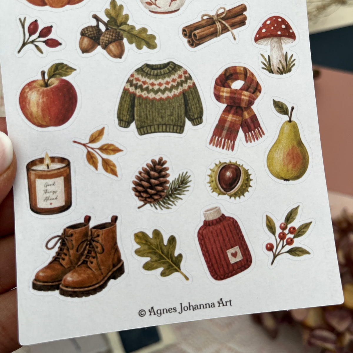 Kleine Lieblinge – Herbstzeit | Mini-Stickerbogen