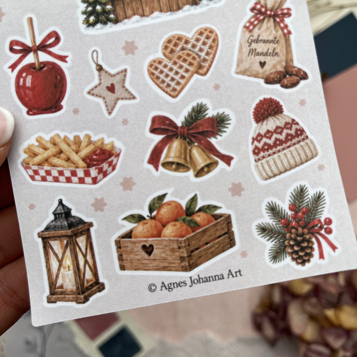 Kleine Lieblinge – Weihnachtsmarkt | Mini-Stickerbogen