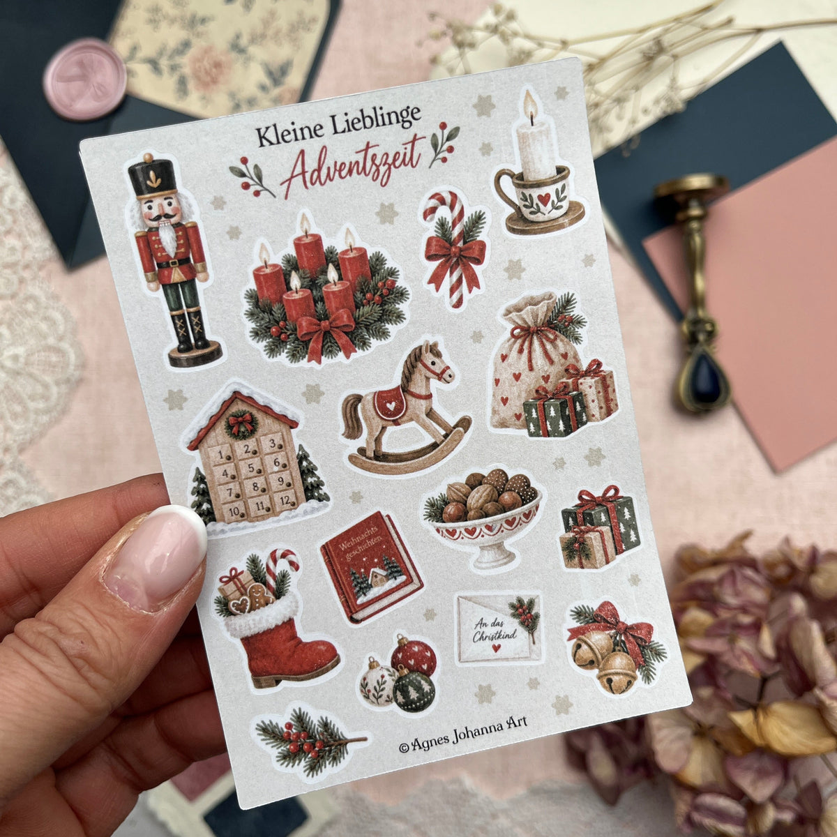 Kleine Lieblinge – Adventszeit | Mini-Stickerbogen