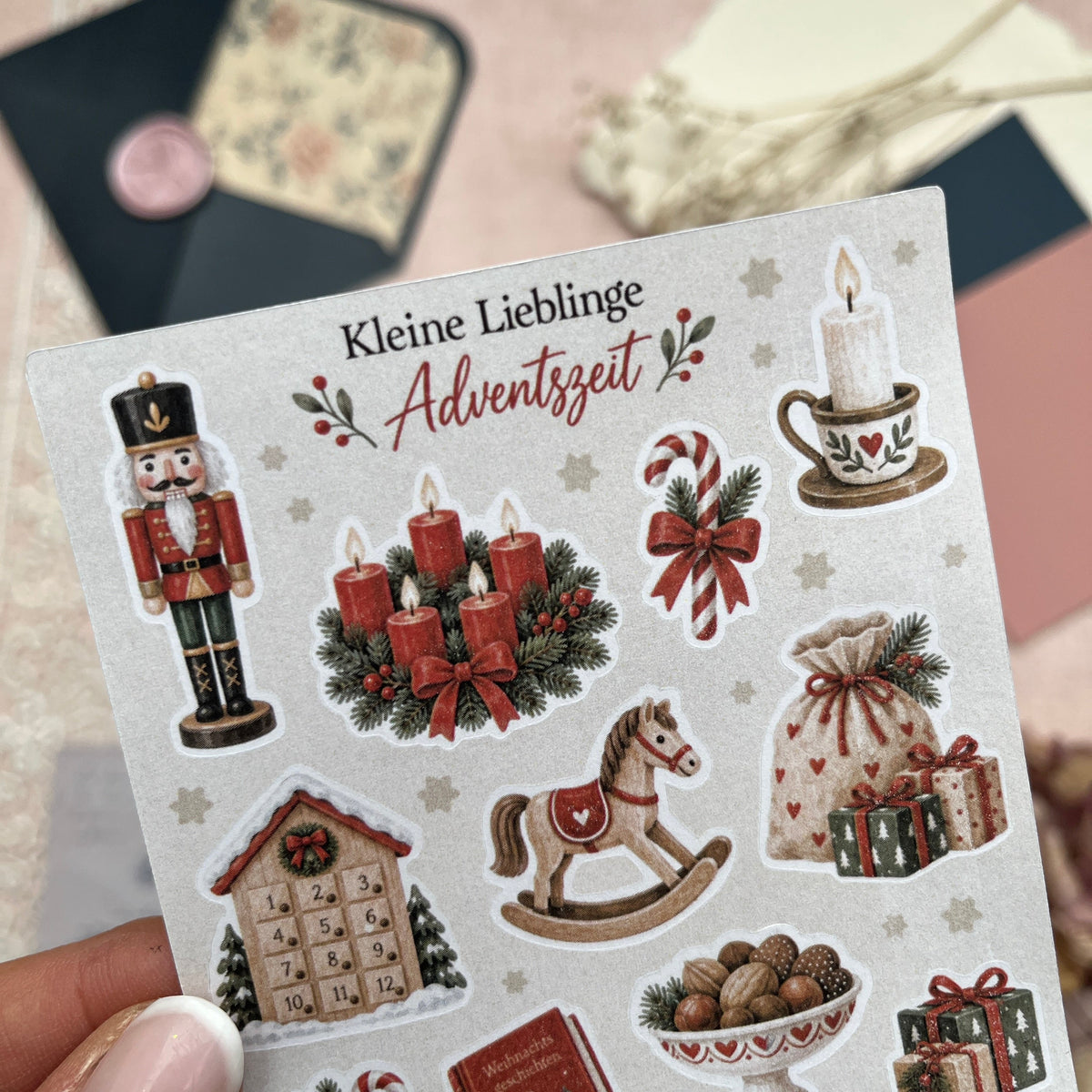 Kleine Lieblinge – Adventszeit | Mini-Stickerbogen