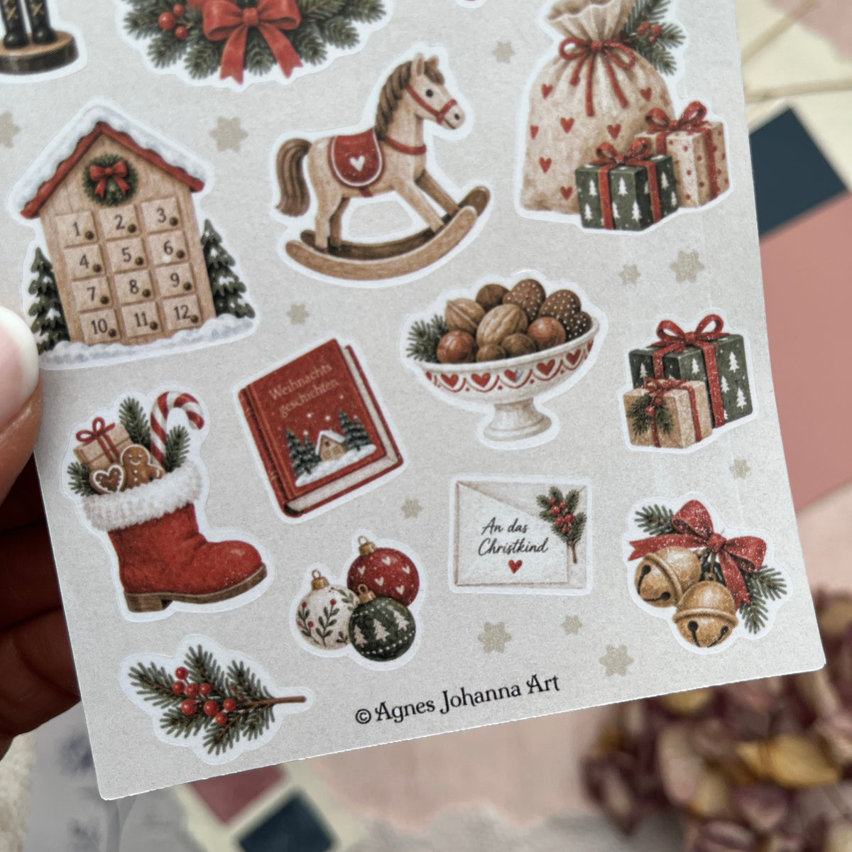 Kleine Lieblinge – Adventszeit | Mini-Stickerbogen