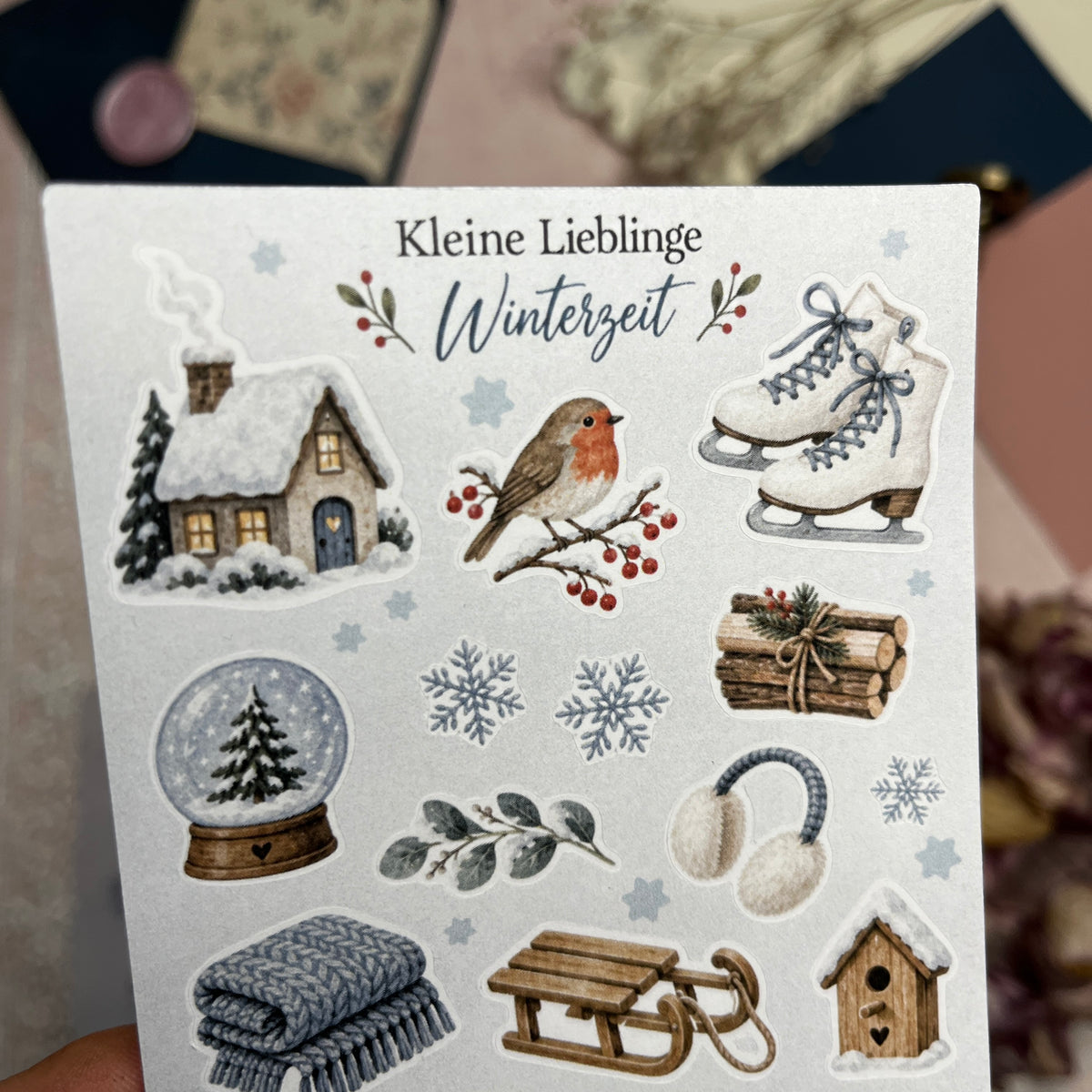 Kleine Lieblinge – Winterzeit | Mini-Stickerbogen
