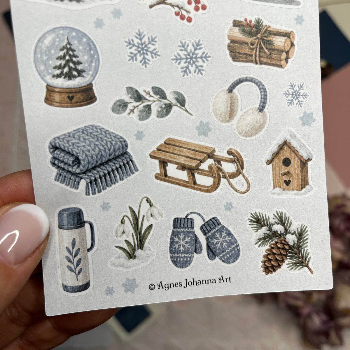 Kleine Lieblinge – Winterzeit | Mini-Stickerbogen