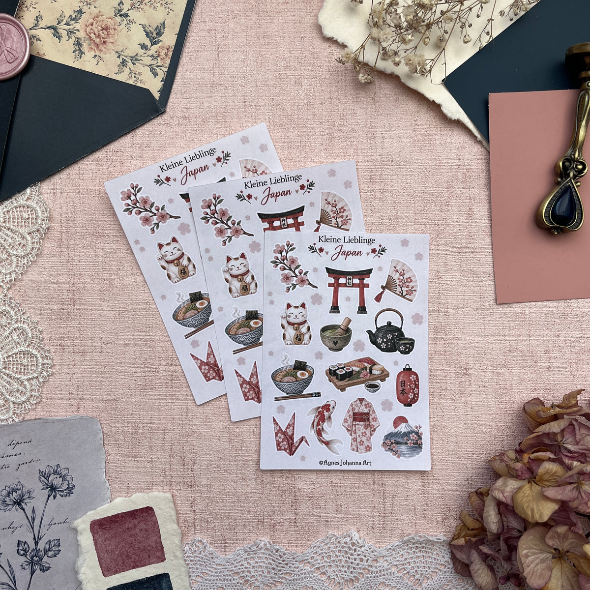 Kleine Lieblinge – Japan | Mini-Stickerbogen