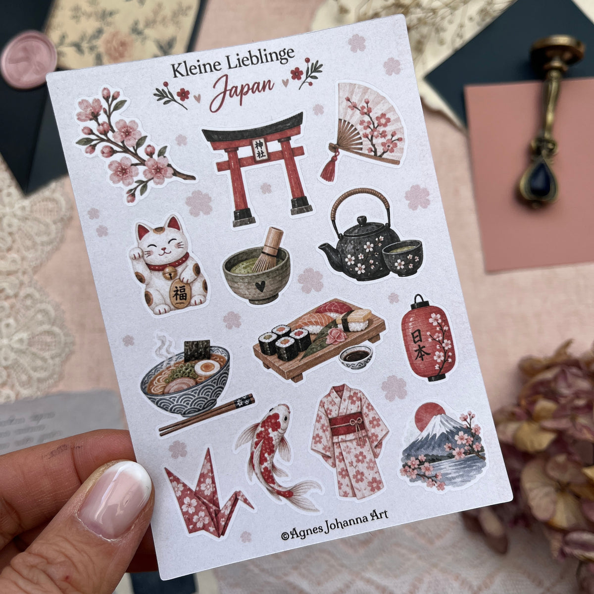 Kleine Lieblinge – Japan | Mini-Stickerbogen