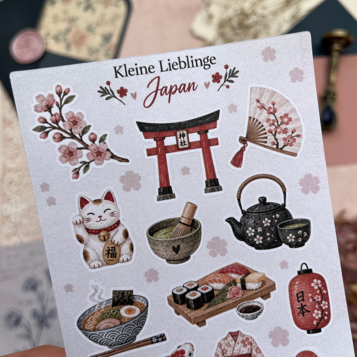 Kleine Lieblinge – Japan | Mini-Stickerbogen