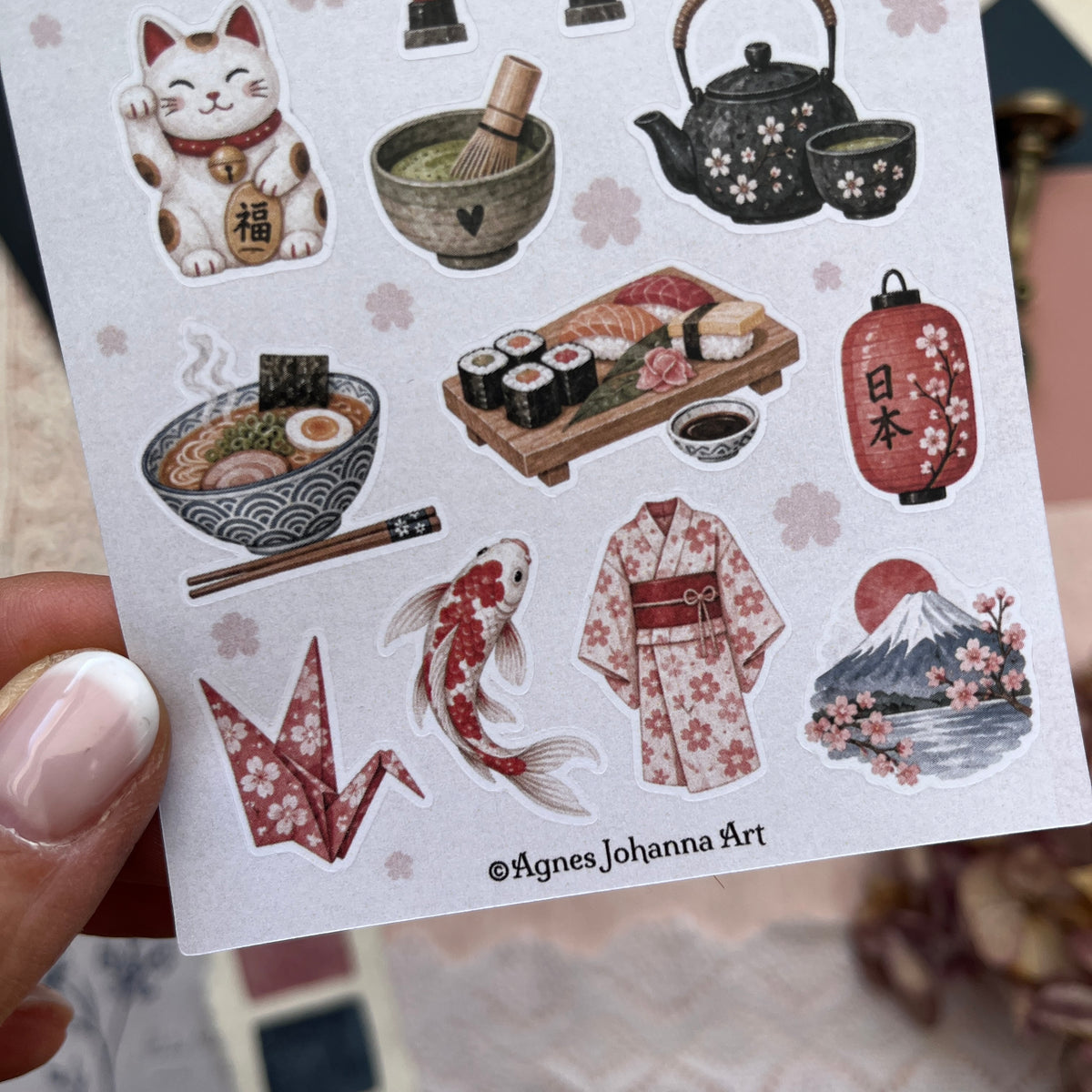 Kleine Lieblinge – Japan | Mini-Stickerbogen
