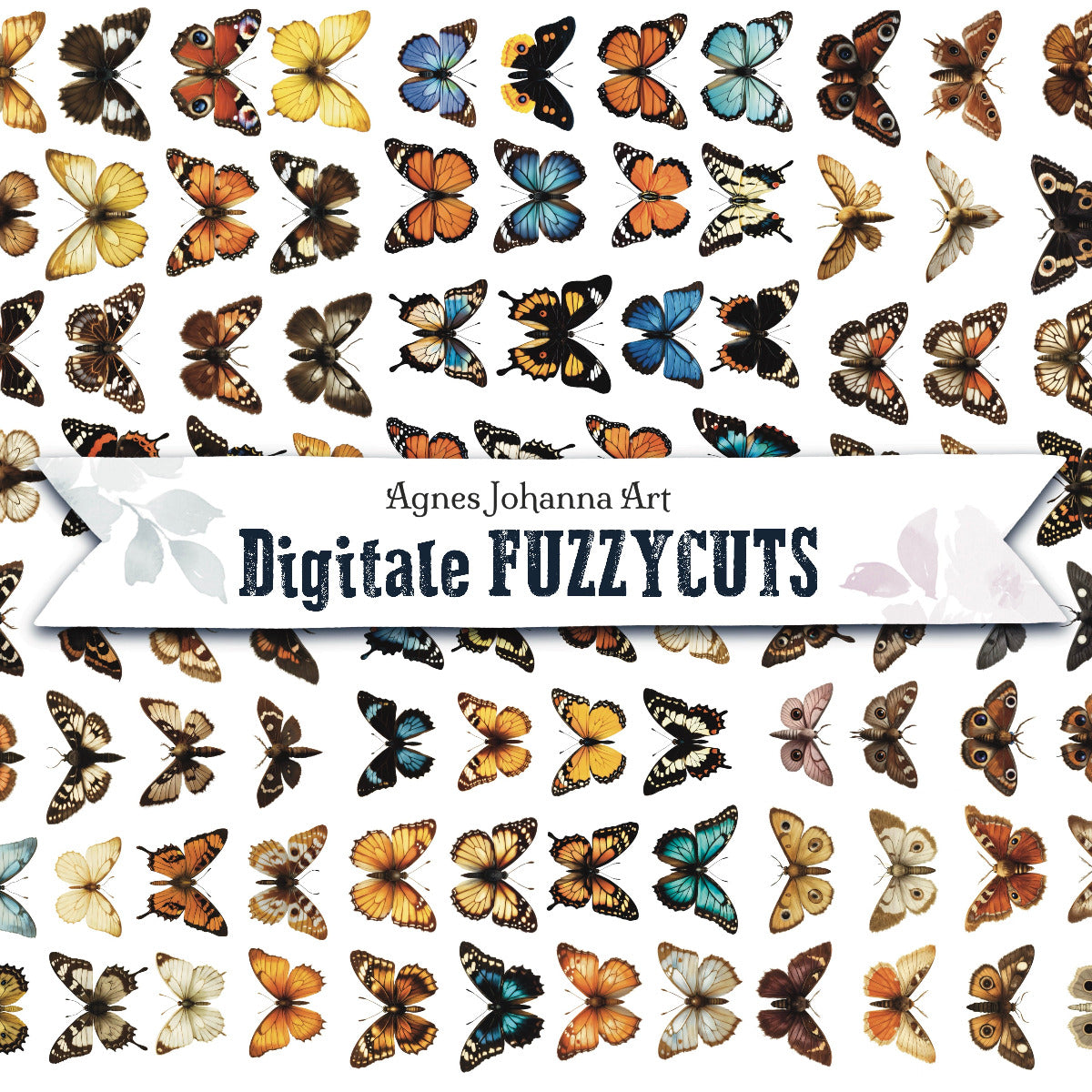 Digitale Fuzzy Cuts „Falter aller Art“