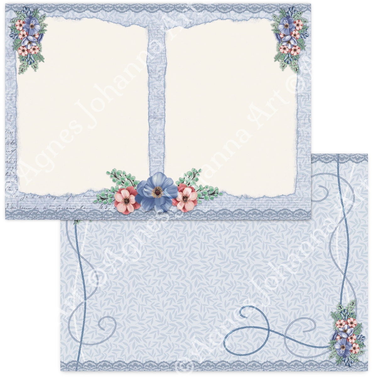 Gedrucktes Papierset "Porte Bonheur"
