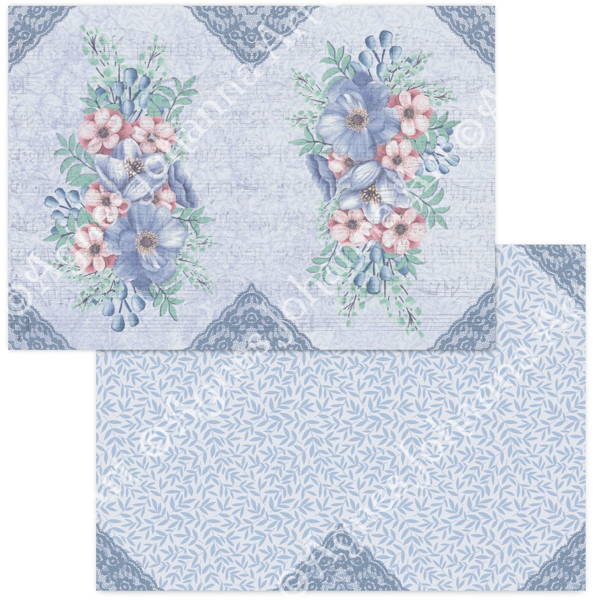 Gedrucktes Papierset "Porte Bonheur"