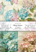 Gedrucktes Papierset "Melody Hortensia"