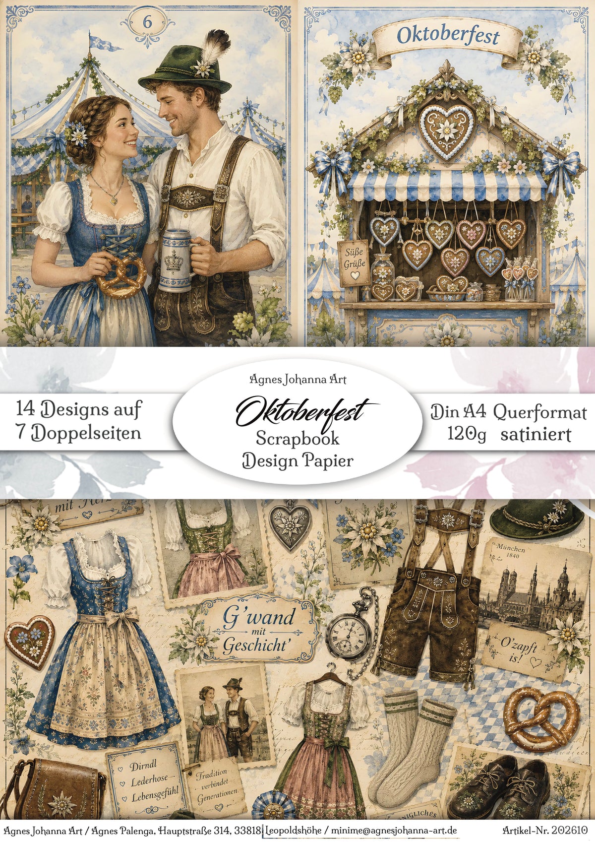 Gedrucktes Papierset "Oktoberfest"