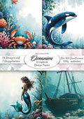 Gedrucktes Papierset "Ozeanien"