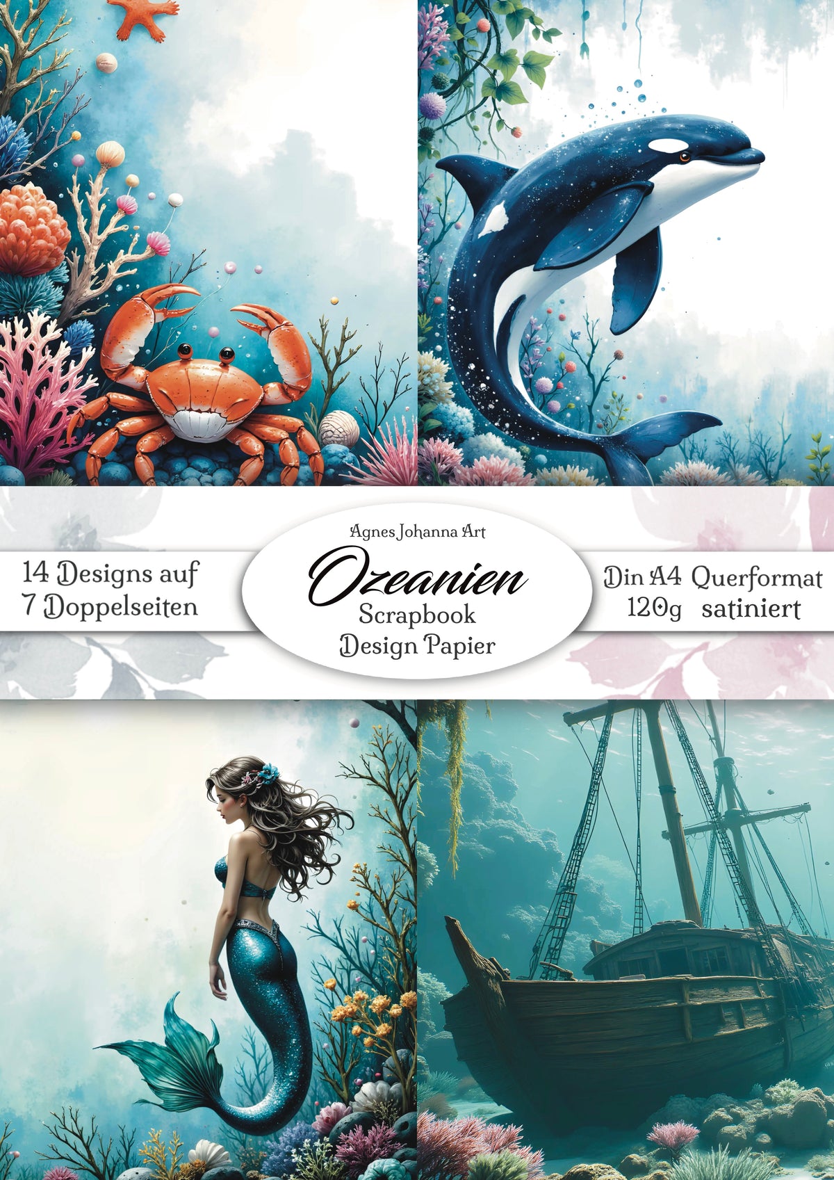 Gedrucktes Papierset "Ozeanien"
