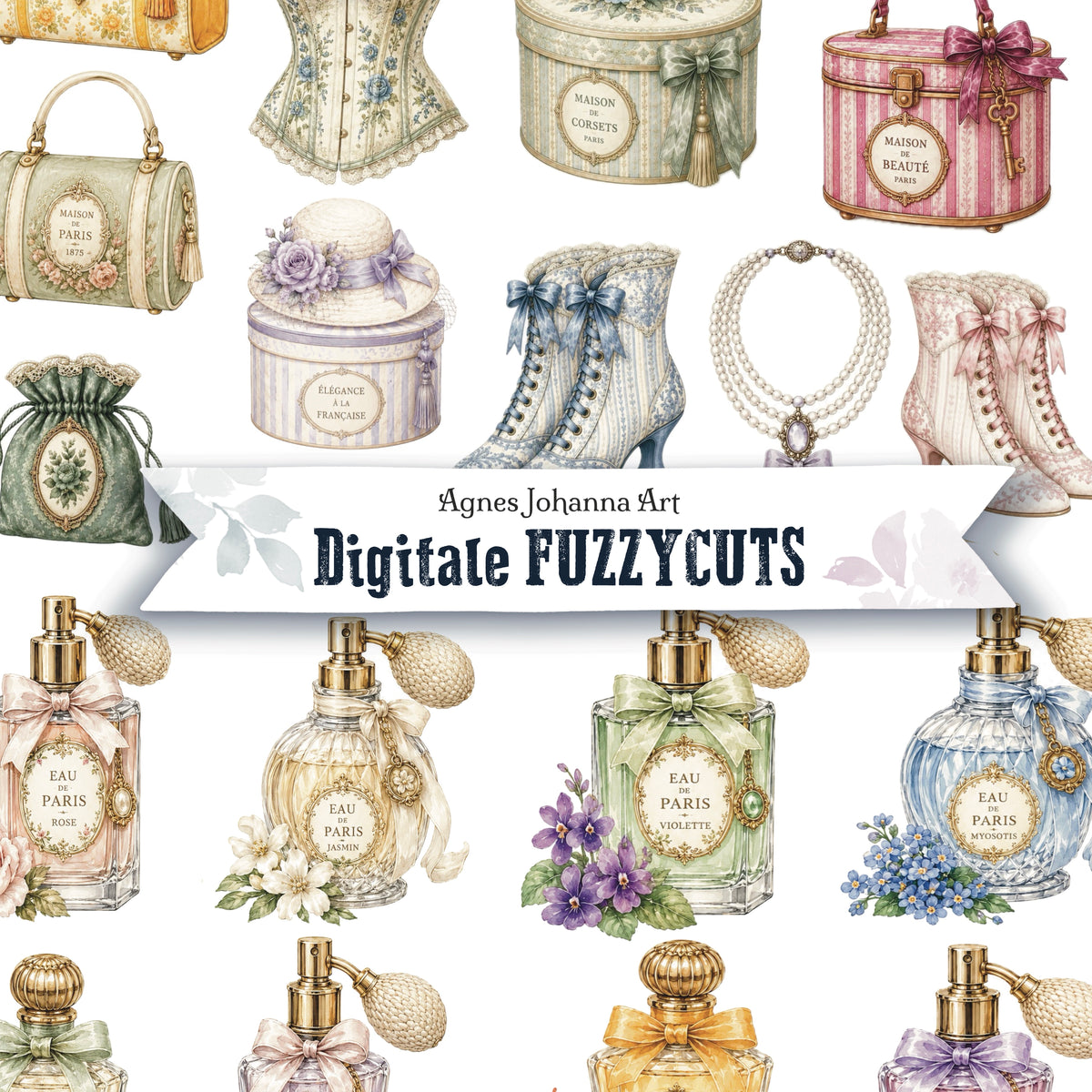 Digitale Fuzzy Cuts „Pariser Sommer“ – Maison de Perfum / Couture